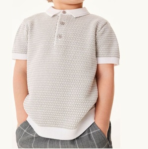 Nouveau T-shirt Polo Tendance 2026 pour Garçons, Couleur Jaune, Enfants 2-6 Ans, Hauts d'Été Respirants pour Tout-petits et Bébés - Product Image 6