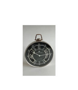 Reloj de mesa de metal antiguo compacto perfecto para leer consola de mesa o decoración de mostrador de espejo de tocador - Product Image 6