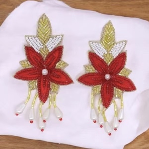 #1 Fan <b>foam</b> finger beaded earrings Beads Embellished Hand <b>Crafted</b> Parrot Stud Earrings from the brand BaubleBar - Product Image 4