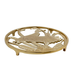 Aluminium Kitchen Trivet Scroll Design Heat Resistant <b>Table</b> <b>Protector</b> Metal Hot Pot Holder Mat for Dining Countertop Decor - Product Image 6