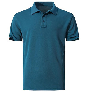 Camiseta Prairie International para Hombre, Color Azul Verde Azulado, Estilo Urbano, Manga Corta, Tejida en Algodón y Fibra de Bambú, Color Sólido, Ropa Casual - Product Image 2