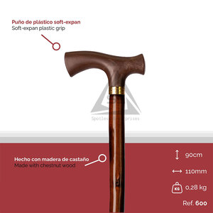 Bâtons de marche en bois légers et modernes, sur mesure, avec poignée antidérapante, design portable de haute qualité - Product Image 5