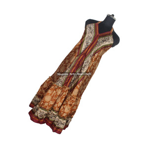 Nuevo Sari Boho de Seda para Mujer, Vestido Largo de Seda Vintage Indio, Elegante Vestido de Noche sin Mangas para Mujer - Product Image 5