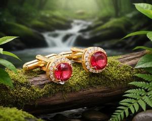 Gemelos de Lujo para Hombre |   Mancuernillas Personalizadas de Acero Inoxidable y Plata de Ley 925 con Logotipo para Bodas y Negocios - Product Image 3