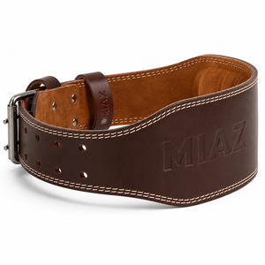 Ceinture de musculation MIAZ en cuir véritable, profilée, réglable, légère, durable, protection professionnelle, soutien lombaire pour - Product Image 3