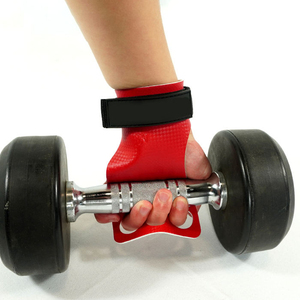 Soporte de Muñeca Rojo con Agarre para Barra Alta y Cierre Ajustable de Gancho y Bucle para Levantamiento de Pesas, Entrenamiento de Fuerza, Unisex, Agarre de Barra Alta de EVA - Product Image 3