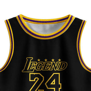 Nouvelle conception d'uniforme de basket-ball pour hommes, ensemble de vêtements de basket-ball pour équipe avec sublimation complète, nom et numéro personnalisés, maillot de sport - Product Image 3