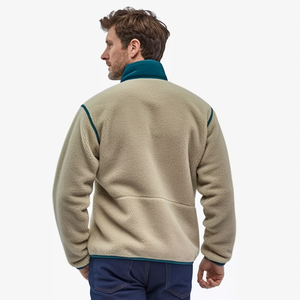 Veste polaire zippée intégrale pour homme, douce, thermique, à manches longues, col montant, décontractée, légère et chaude pour l'extérieur et le quotidien - Product Image 6