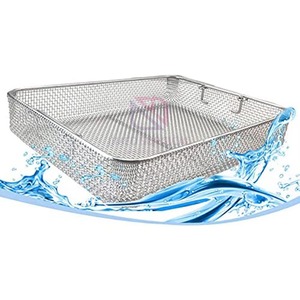Bandeja de malla de alambre de acero inoxidable de alta calidad para esterilización de instrumentos quirúrgicos y dentales - Product Image 4