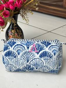 Pochette zippée en coton, trousse de toilette, organiseur de maquillage, trousse de toilette personnalisée, trousse de maquillage imprimée, cadeau de Noël - Product Image 2