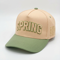 Casquette 5 panneaux personnalisable en gros, faible MOQ, unisexe, classique, profil bas, 100% coton, respirante, imperméable, couleurs personnalisées