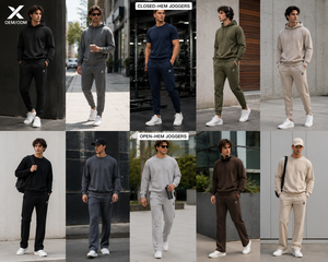 X Men's High Fleece Lining Closed <b>Open</b> <b>Hem</b> <b>Joggers</b> Elastic Drawstring Cotton Sweatpants Casual Autumn Style Hot Selling High - Product Image 3