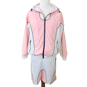 Chaqueta de Yoga Casual de Otoño para Mujer, Cuello Alto, Cierre de Cremallera, Manga Larga, Poliéster/Nailon, Cortavientos, Ligera, Deportiva - Product Image 1
