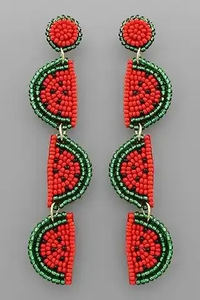 Pendientes Colgantes Bordados con Cuentas de Colores para Mardi Gras, Hechos a Mano, Accesorios de Moda por MD HANDICRAFTS - Product Image 3