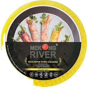 Directement du Vietnam Papier de riz au jasmin de haute qualité en formes carrées et triangulaires de 22cm et 32cm séchées et fraîches pour les rouleaux de printemps - Product Image 1