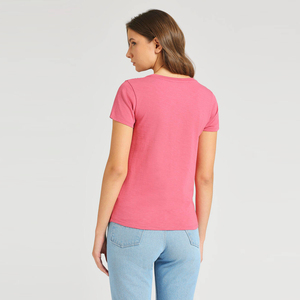 Ladies Round Neck Tee Bamboo <b>Viscose</b> Eco Friendly Lightweight Loose Fit Short Sleeve <b>top</b> Casual Apparel Export Ready - Product Image 2