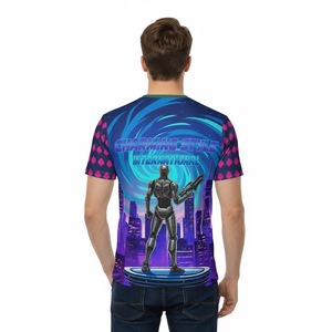 Camiseta Deportiva Personalizada con Sublimación, Cuello Redondo, Diseño con Estampado Completo, Colores Cómodos, Secado Rápido - Product Image 4