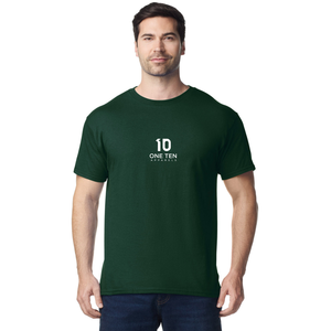 เสื้อยืดผู้ชายสีเขียวป่า คอตตอน แขนสั้น คอกลม สวมใส่สบาย  ขายส่งเสื้อเปล่าสำหรับทำลายพิมพ์ - Product Image 2