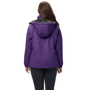 Chaqueta Cortavientos de Invierno para Mujer, Personalizada, de Alta Calidad, Transpirable, Impermeable, Resistente al Viento, de Lona Cruda y Nailon, al por Mayor - Product Image 2