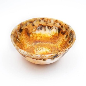 Juego de Vajilla Japonesa Hecha a Mano, Tazón de Resina Decorativo, Plato de Cerámica para Servir Frutas y Ensaladas, Incluye Plato y Bandeja - Product Image 3
