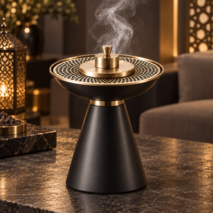 Quemador de Incienso de Madera de Pino Trenzado Indio/Árabe Ecológico al por Mayor, Aromaterapia, Decoración para Ramadán y Eid, Regalo Aromático - Product Image 4