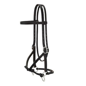 Têtière en cuir western de qualité supérieure, réglable et durable, pour cheval, avec rênes personnalisées, pour l'équitation, l'entraînement, les concours, le polo et la personnalisation - Product Image 3