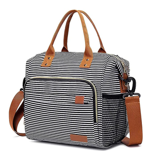 Custom Adult Women's Insulated Leakproof Large Lunch Tote Eco-Friendly Polyester Office Cooler Bag for Work Food Packing Lunch - Product Image 1