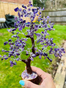 ARBRE DE PIERRES AMETHYSTES NATUREL DE QUALITÉ SUPÉRIEURE 300 CHIPS POUR LA DÉCORATION DE LA MAISON ARBRES DE PIERRES GEMMES DE GUÉRISON REIKI NATUREL VENTE EN GROS - Product Image 3