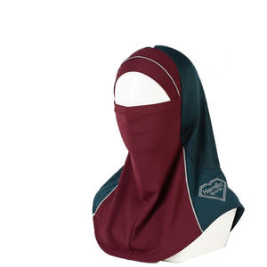 Pañuelo Hijab de Chifón Crepé de Alta Calidad, Personalizado, de Lujo, Color Sólido, Premium, con Diamantes, Plisado, para Mujer - Product Image 1