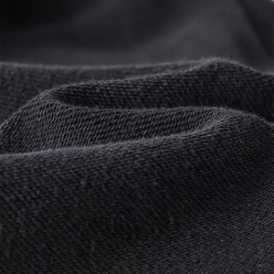 Men's Wide Leg Pants <b>Elastic</b> <b>Waist</b> Drawstring Black Cotton Casual Autumn Style Sand Washed Breathable Side Pockets - Product Image 5