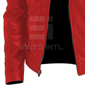 Chaqueta de Cuero de Moda Urbana para Hombre, Hecha a Medida, Cuello Alto, Alta Calidad, Precio Bajo, Nueva Llegada - Product Image 5