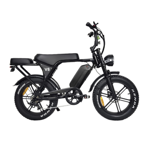 20-inch X 4-inch Wide Tire 48V Lithium Battery Brushless 7-Speed Alloy Steel <b>Frame</b> Retro Style Electric Snow Mountain <b>Bike</b> - Product Image 4