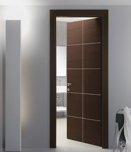 Puerta de WPC (Compuesto de Madera y Plástico) con Textura de Madera Pintada - Estética, Duradera, Impermeable y Resistente al Calor para Baño y Almacén - Product Image 4