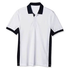 Chemise Homme en Jersey 100% Coton de Haute Qualité, Tricotée Unie, Broderie, Séchage Rapide, Manches Courtes, Boutons, Logo Personnalisé sur le Devant, 200g - Product Image 1