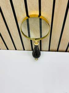 Lupa de mano de latón de 3'' con mango de madera |   Lupa de Inspección Óptica - Product Image 5