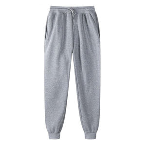 Men's High Quality <b>White</b> Mid Waist Straight Fleece <b>Jogger</b> Sweat Pants Lightweight Breathable Casual Drawstring Pockets - Product Image 6