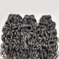 Perruques, queues de cheval et frontales assorties Tyagi indiennes 100% cheveux vierges Remy bouclés serrés, tissage double machine, avec closure frontale complète en dentelle