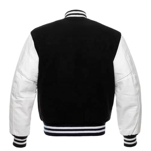 Fabricant de veste universitaire de haute qualité pour hommes, manches en cuir avec broderie en chenille, veste universitaire Letterman de baseball personnalisée - Product Image 2