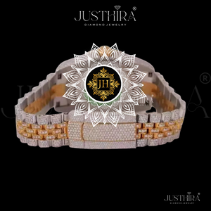 Reloj de Lujo para Hombre, Estilo Hip-Hop, con Correa de Acero Inoxidable, Cristal de Zafiro y Resistencia al Agua de 10 Bares - Product Image 5