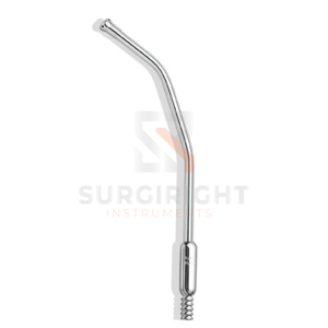 Aspirateur Yankauer à double courbure en acier inoxydable, instrument chirurgical d'aspiration pour évacuation contrôlée des fluides par SurgiRight - Product Image 1