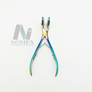 Tape in Hair Extension Plier Wholesale Stainless Steel with Silicon <b>Points</b> Multi Color Hair Extension <b>Tools</b> Private Label - Product Image 5