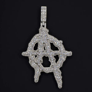 Colgantes y Dijes Finos de Hip Hop para Hombre al por Mayor, Plata de Ley 925, Diseño Personalizado con Diamantes, Joyería Fina - Product Image 1