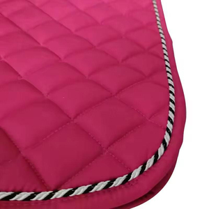 Vente en gros de tapis de selle de luxe en satin et coton, de qualité supérieure, OEM ODM, en mousse, pour dressage et saut d'obstacles, personnalisable, faible MOQ, confort optimal pour l'équitation - Product Image 2