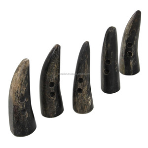 Haute qualité 100% naturel inde eau corne de buffle bascule meilleure qualité Flatback Animal Style mosaïque Technique 4 trous bouton - Product Image 1