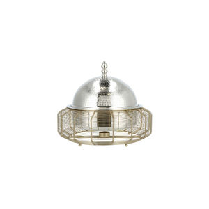 Plat de service rond en métal luxueux avec couvercle en acier inoxydable pour la tradition arabe - Product Image 6