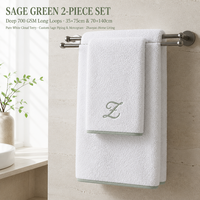 Serviette de Bain Marque Blanche OEM ODM 700 GSM Coton Peigné Boucle Profonde Longue 6 Couleurs de Bordure Monogramme Personnalisé pour Hôtels Vente en Gros