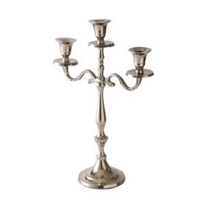 Candelabro de Aluminio con Acabado Antiguo Elegante, de 3 Brazos, Decorativo, para Mesa, Hecho a Mano, Ecológico, para Navidad, Hogar, Bodas - Product Image 5