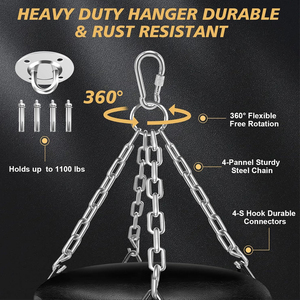 Service OEM en gros : Sacs de frappe lourds en cuir véritable et PVC avec logo personnalisé pour l'entraînement de boxe adulte - Écologique - Product Image 5