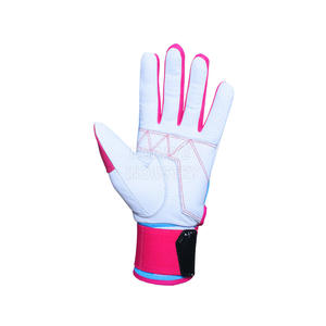 Gants de baseball de qualité supérieure à manches longues, en cuir de chèvre, pour softball, antidérapants, compatibles avec les écrans tactiles, pour frappeurs. - Product Image 3