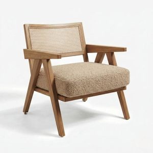 Sillón de Madera de Teca para el Hogar, Dormitorio, Sala de Estar, Comedor, Sala de Recepción |   Ultra Suave y Cómodo para un Uso sin Preocupaciones | - Product Image 3